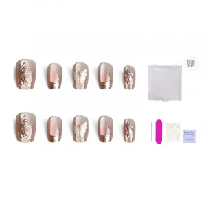 Искусственные ногти для женщин ORANOT, Long Ladder Xs, Suitable For Small Hands[Includes Storage Box]14-10-11-10-7