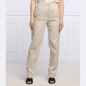 Льняные брюки свободного кроя Marc Cain, бежевый