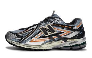 New Balance 1906 Износостойкие низкие кроссовки для бега, мужские, черные, серые, оранжевые