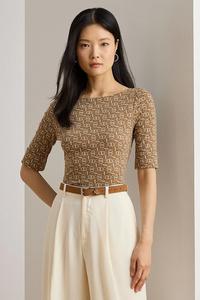 Блуза Lauren Ralph Lauren, коричневый