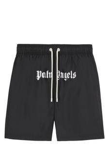 Palm Angels плавки-шорты с логотипом, черный