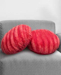 Комплект декоративных круглых подушек, 45 см x 45 см Cheer Collection, Maroon