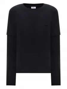 Многоуровневая футболка с длинными рукавами Vetements, черный