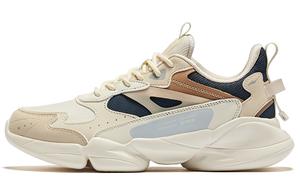 Амортизирующие противоскользящие и износостойкие женские повседневные низкие кроссовки Beige Erke, небеленый натуральный серый чернильно-синий