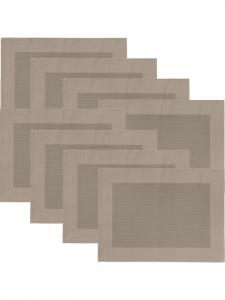 Erwin Müller Набор из 8 салфеток под тарелки, цвет «Лиссабон» (капучино)