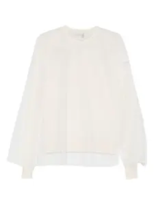 Свитер с прозрачной вставкой Forte Forte, нейтральный