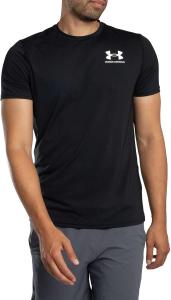 Мужская приталенная футболка с коротким рукавом от Under Armour HeatGear, (001) Black/White