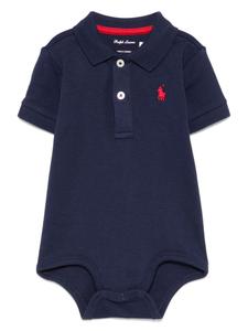 POLO RALPH LAUREN KIDS боди с вышивкой Polo Pony, синий
