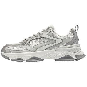 QIAODAN Нескользящие, легкие, амортизирующие, низкие, повседневные туфли, мужские, серо-белые