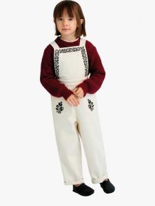 Детские комбинезоны Tamara с хлопковой вышивкой The New Society, Moonlight White