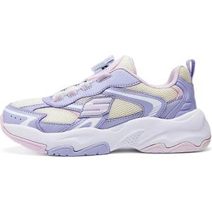 Нескользящие износостойкие низкие детские кроссовки для повседневной жизни Skechers Kids, лаванда