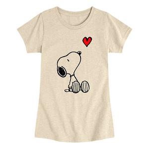 Футболка с принтом Peanuts Snoopy для девочек 7-16 Licensed Character, Beige