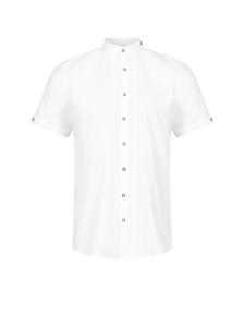 Традиционная рубашка Иоганна с короткими рукавами белого цвета Nübler