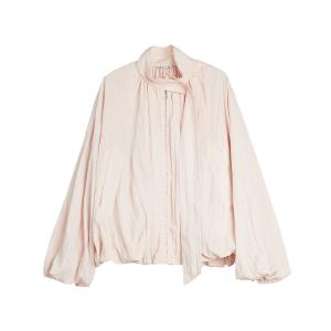 Короткое пальто женское с воротником стойкой умеренной длины ELLE, розовый