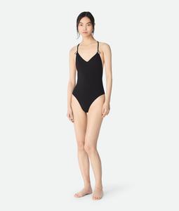 Stretch nylon swimsuit BOTTEGA VENETA, черный