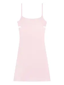 Платье мини с вырезами Courreges, розовый