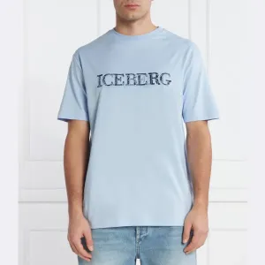 Футболка стандартного кроя Iceberg, синий