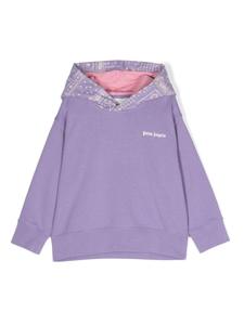 Palm Angels Kids худи Astro Paisley из джерси, фиолетовый