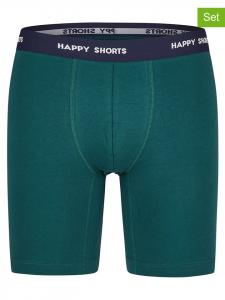 Happy Shorts Комплект из 2 штук: боксерские шорты темно-синего и темно-зеленого цвета