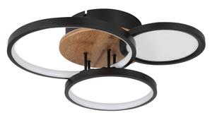 Потолочный светодиодный светильник, опаловый/коричневый/черный Globo, коричневый/опаловый/черный