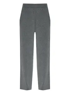 Брюки с эластичным поясом и боковыми швами Lanvin, серый