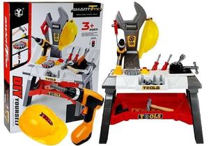 Набор инструментов для мастерской, аккумуляторная дрель Lean Toys