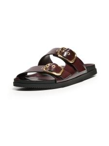 Мюли Bershka, бордовый