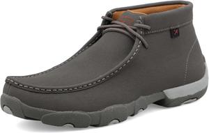 Мужские мокасины Twisted X Chukka Driving Moc, с мокасиновым носком и подошвой CellSole, темно-серый