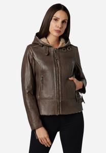 Кожаная куртка JULE Ricano, коричневый