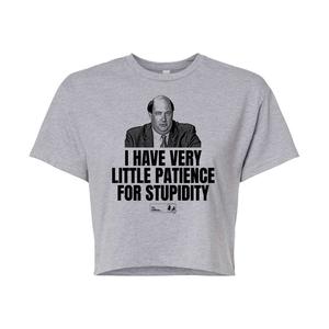 Укороченная футболка The Office для юниоров Licensed Character, серый