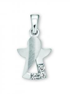 ONE ELEMENT Подвеска в виде ангела из циркония в серебре 925 пробы
