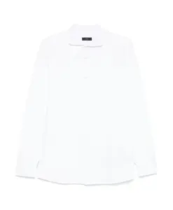 Белая рубашка поло Fay, белый