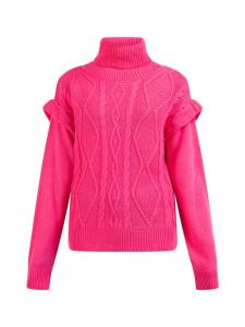 Женский вязаный свитер розового цвета myMo