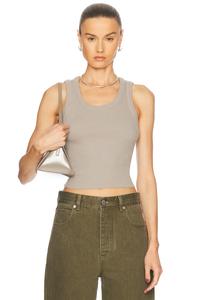 Укороченный топ с маком Agolde, Drab