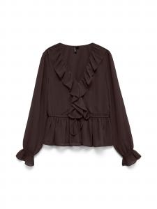 VERO MODA Блузка 'VMDora' в темно-коричневом цвете