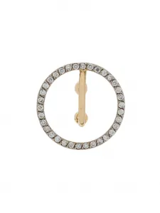 Серьги-каффы Celeste из 18-каратного желтого и белого золота с бриллиантами Charlotte Chesnais, золотой