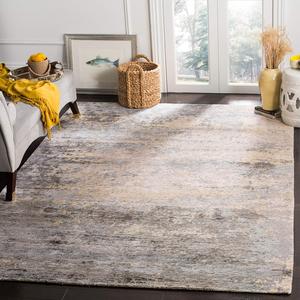 Ковер SAFAVIEH, 275 x 366 см, Tiffany Collection, Blue & Silver, ручной вязки из шерсти и вискозы, идеален для помещений с высокой проходимостью в гостиной, спальне (TFN622E)