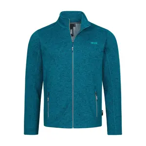 DEPROC Активная флисовая куртка "YORKTON V MEN", мягкая флисовая куртка в традиционном стиле Deproc Active, цвет морской волны