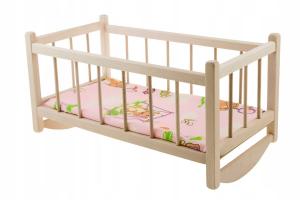 Деревянная колыбелька для кукол, кровать-качалка / Peewit Inna marka