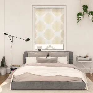 LICHTBLICK ORIGINAL рулонные шторы с боковым подъемом «Rollo Klemmfix, без сверления, затемнение, Stripy Boho Drop India», затемнение, энергосбережение, свободно висит, цвет beige + weiß