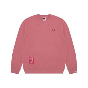 Толстовка с нашивкой логотипа A Bathing APE Aape, розовый