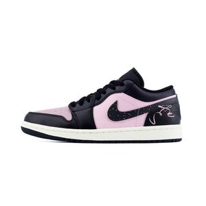 Jordan Air 1 Bowknot устойчивые к истиранию низкие детские баскетбольные кроссовки Black для подростков