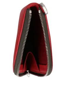 Кожаный кошелек на шею Rick Owens, красный