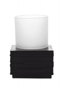 Чашка для зубной щетки Sadena, черно-белый