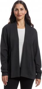 Свитер PACT Women's Airplane Short Drape Cardigan, Charcoal Heather