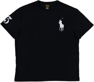 Футболка POLO RALPH LAUREN для мужчин, больших и высоких, с круглым вырезом, Black