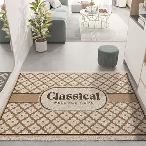 Dajiang Ковер 80х120 см для прихожей, классический винтажный стиль, петлевой ворс, грязеотталкивающий, нескользящий