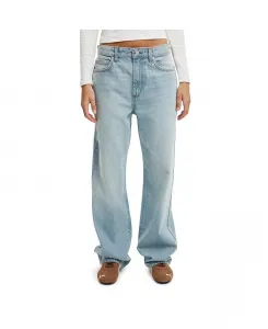 Женские джинсы прямого кроя 91 COTTON ON, синий