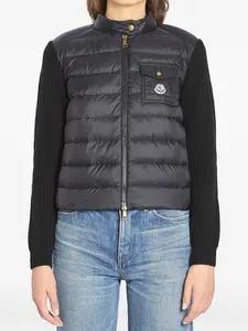 Утепленная куртка из смесовой шерсти MONCLER, черный