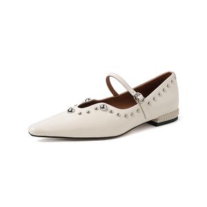 Туфли Мэри Джейн на массивном каблуке Women's Su Yanjiao, белый